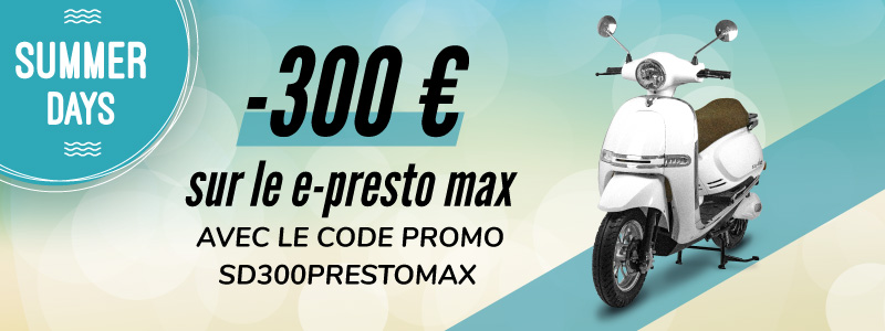 scooter electrique 125 presto max promo
